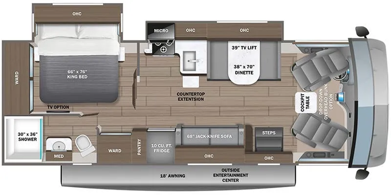 2024 Entegra Coach Vision 27A - Floor plan