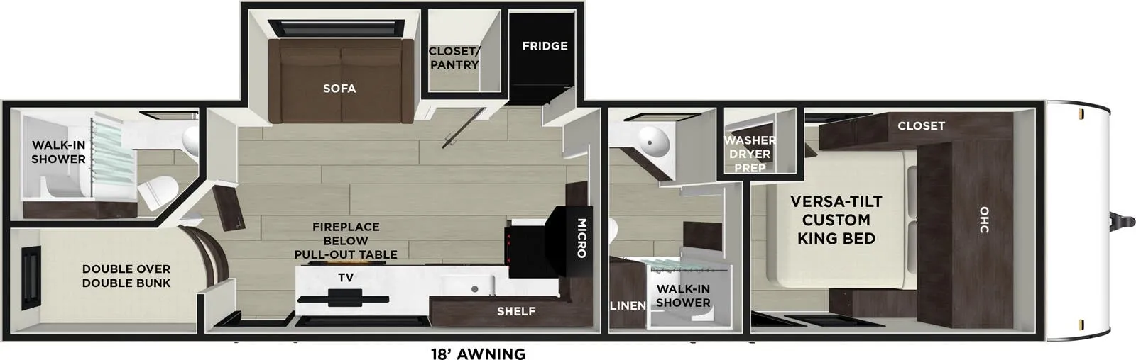 Forest River Salem 320ICE floor plan
