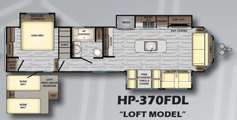 CrossRoads Hampton HP370FDL floor plan