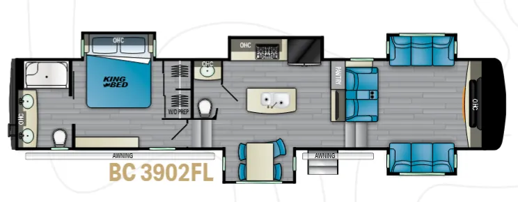 Heartland Big Country 3902FL floor plan