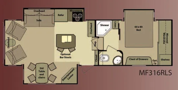 Highland Ridge Mesa Ridge MF316RLS floor plan