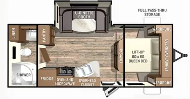Cruiser RV Fun Finder 214WSD floor plan
