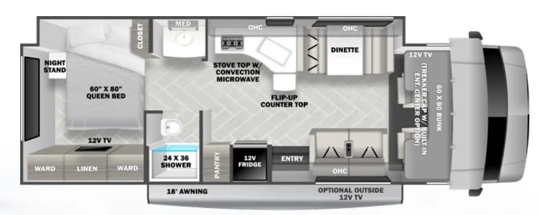 Forest River Forester Classic 3051S floor plan