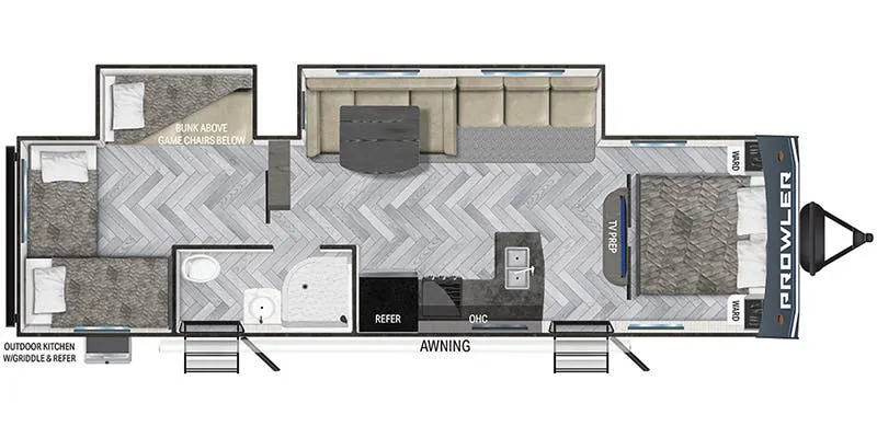 2023 Heartland Prowler 320SBH - Floor plan