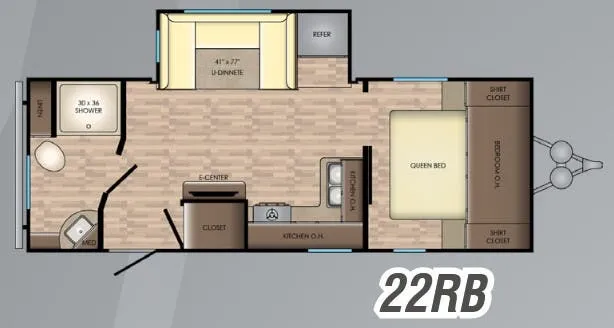CrossRoads Volante 22RB floor plan