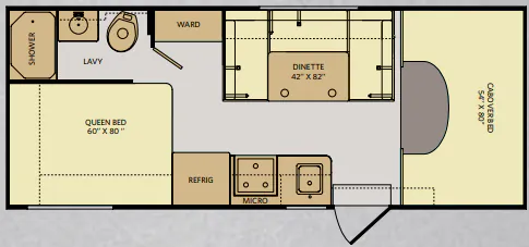 Fleetwood Jamboree Searcher 23B floor plan