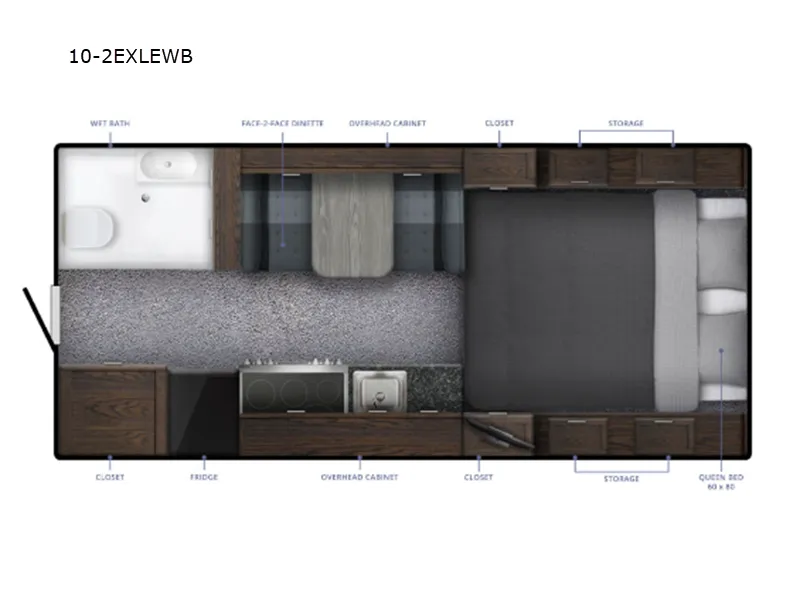 2026 Northern Lite Limited Edition 10-2EXLEWB - Floor plan