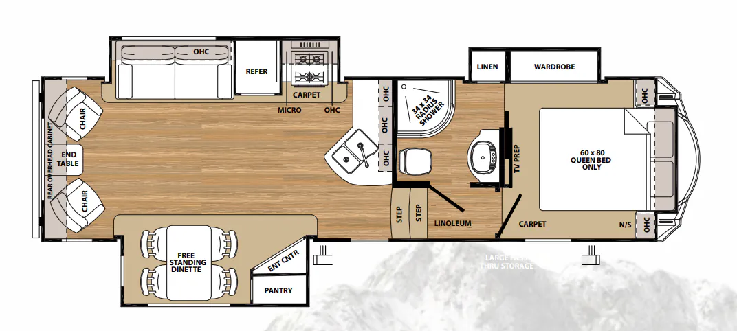Forest River Sierra HT 2850RL floor plan