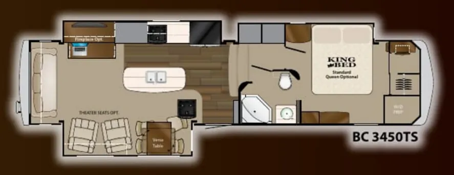 Heartland Big Country Pearl Edition 3450TS floor plan