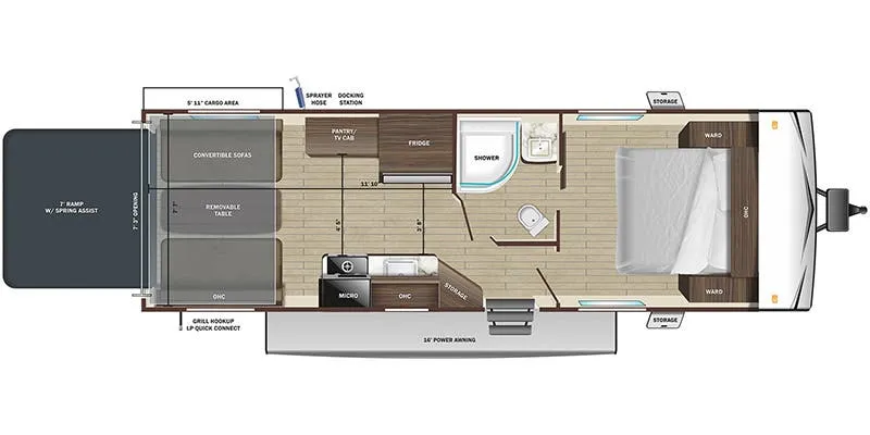 Highland Ridge Open Range Conventional 233THW floor plan
