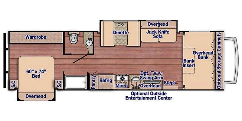 Gulf Stream Conquest Class C 6320 floor plan