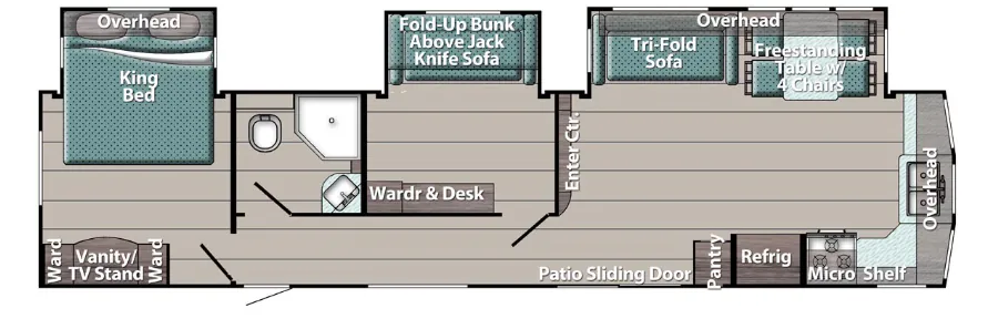Gulf Stream Conquest Lodge 40DEN floor plan