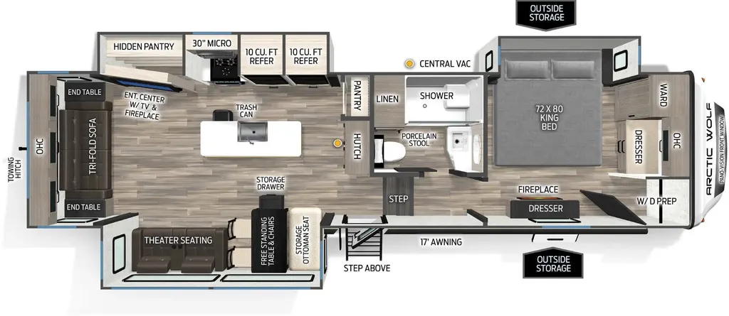 2026 Forest River Cherokee Arctic Wolf 3250SUITE floor plan