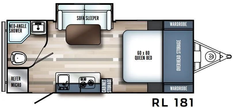 Palomino Real-Lite Mini RL 181 floor plan