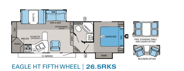 Jayco Eagle HT 26.5RKS floor plan