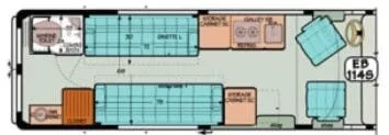 Sportsmobile Promaster EB 114s floor plan