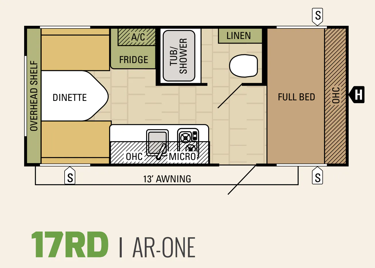 Starcraft AR-ONE 17RD floor plan