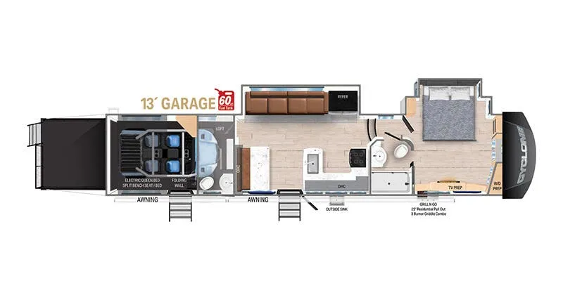 Heartland Cyclone CY 4007 floor plan