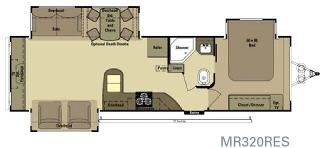 Highland Ridge Mesa Ridge MR320RES floor plan