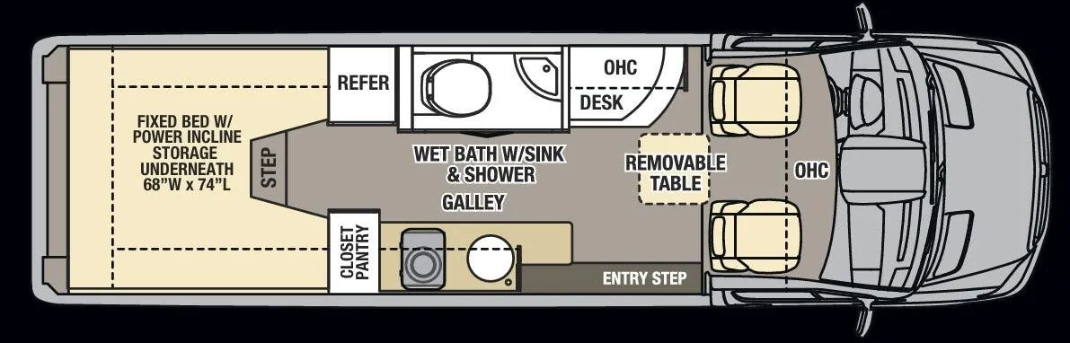 Coachmen Galleria 24A floor plan