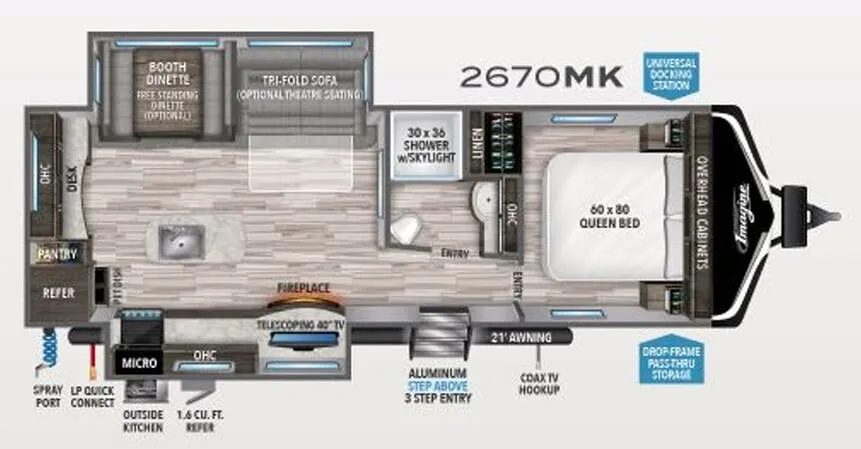 Grand Design Imagine 2670MK floor plan