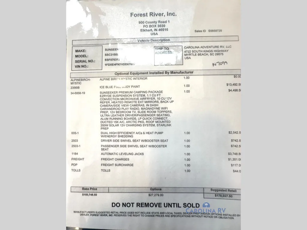 2027 Forest River Sunseeker 3150S, Photos photo 5