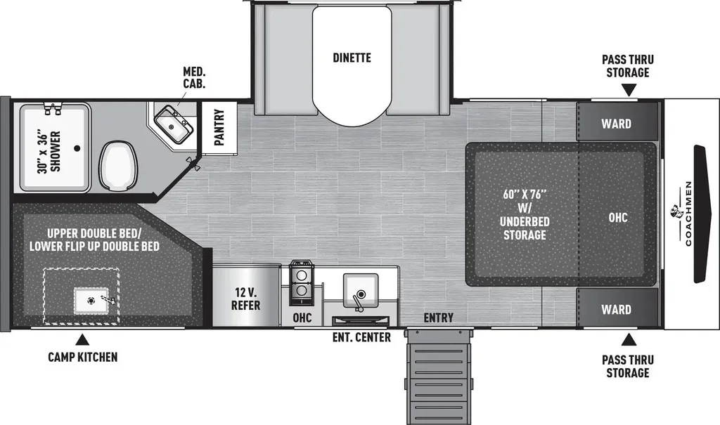 2026 Coachmen Freedom Express Select 21SE floor plan