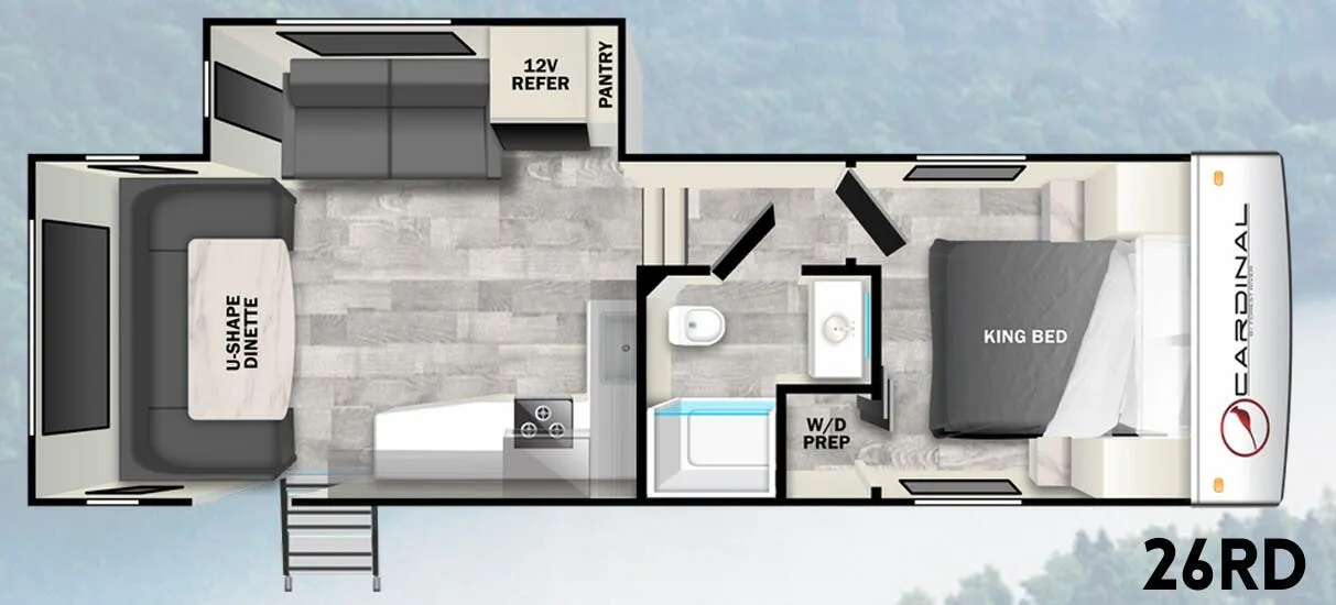 Forest River Cardinal 26RD floor plan