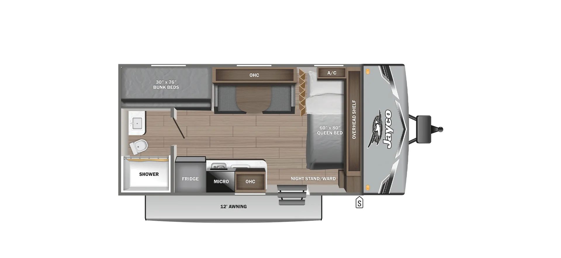 2026 Jayco Jay Flight SLX 175BHW - Floor plan