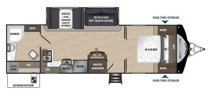 Dutchmen Aerolite 2733RB floor plan