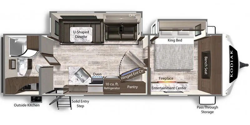2023 Dutchmen Kodiak Ultimate 3021RBDS floor plan