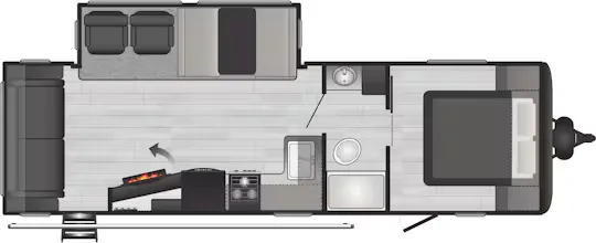 Keystone Hideout 27RLSWE floor plan