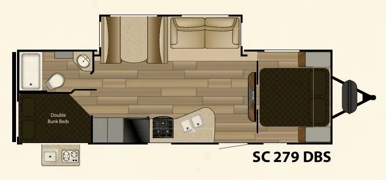 Cruiser RV Shadow Cruiser 279DBS floor plan