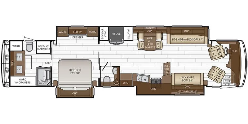 Newmar Dutch Star 4325 floor plan