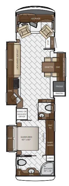 Newmar Canyon Star 3646 floor plan