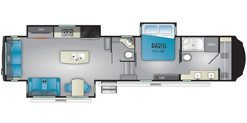 Heartland Bighorn BH 3870 FB floor plan