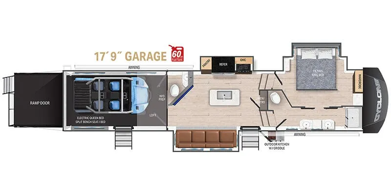 2025 Heartland Cyclone CY 4118 - Floor plan