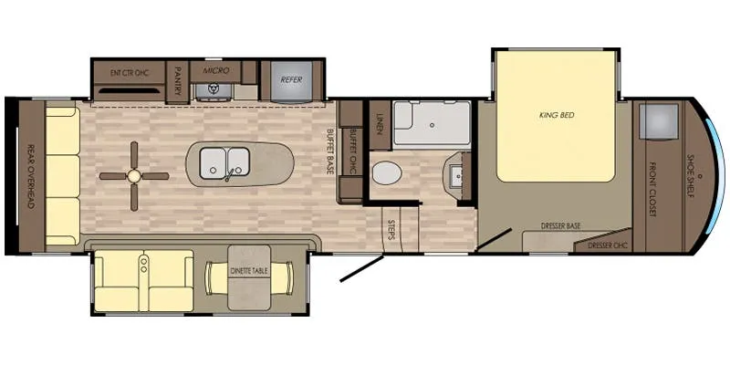 2017 Crossroads RV Cameo 33RL - Floor plan