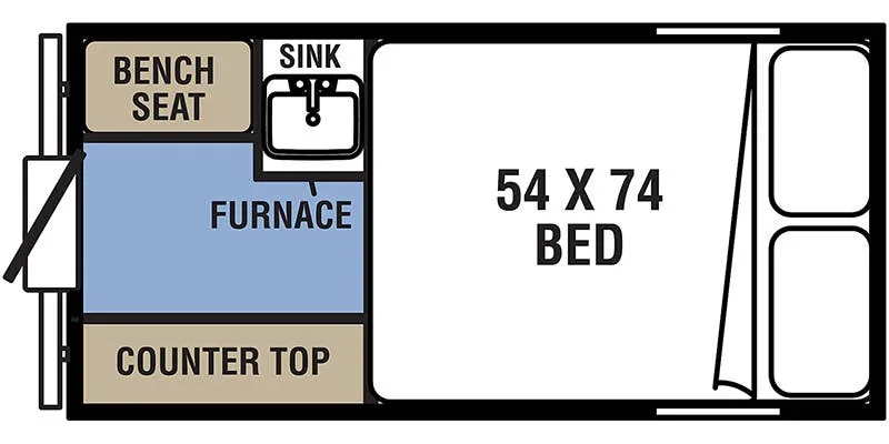 2022 Coachmen Viking Express 9.0TD - Floor plan