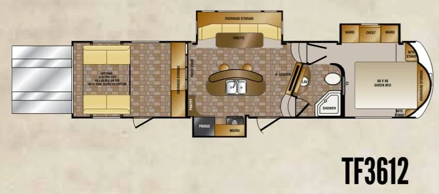 CrossRoads Elevation TF3612 floor plan
