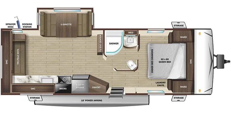 Highland Ridge Range Lite 242RL floor plan
