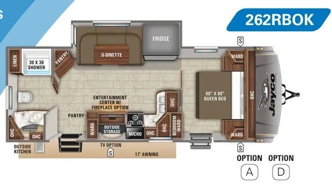 Jayco Eagle HT 262RBOK floor plan