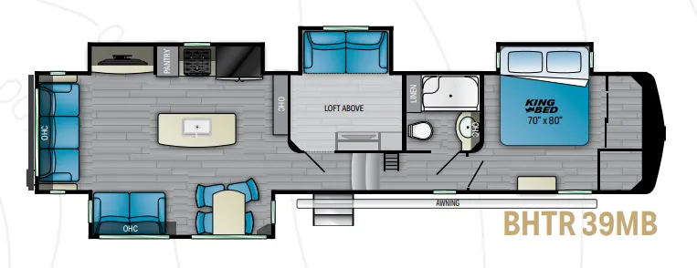 Heartland Bighorn Traveler 39MB floor plan