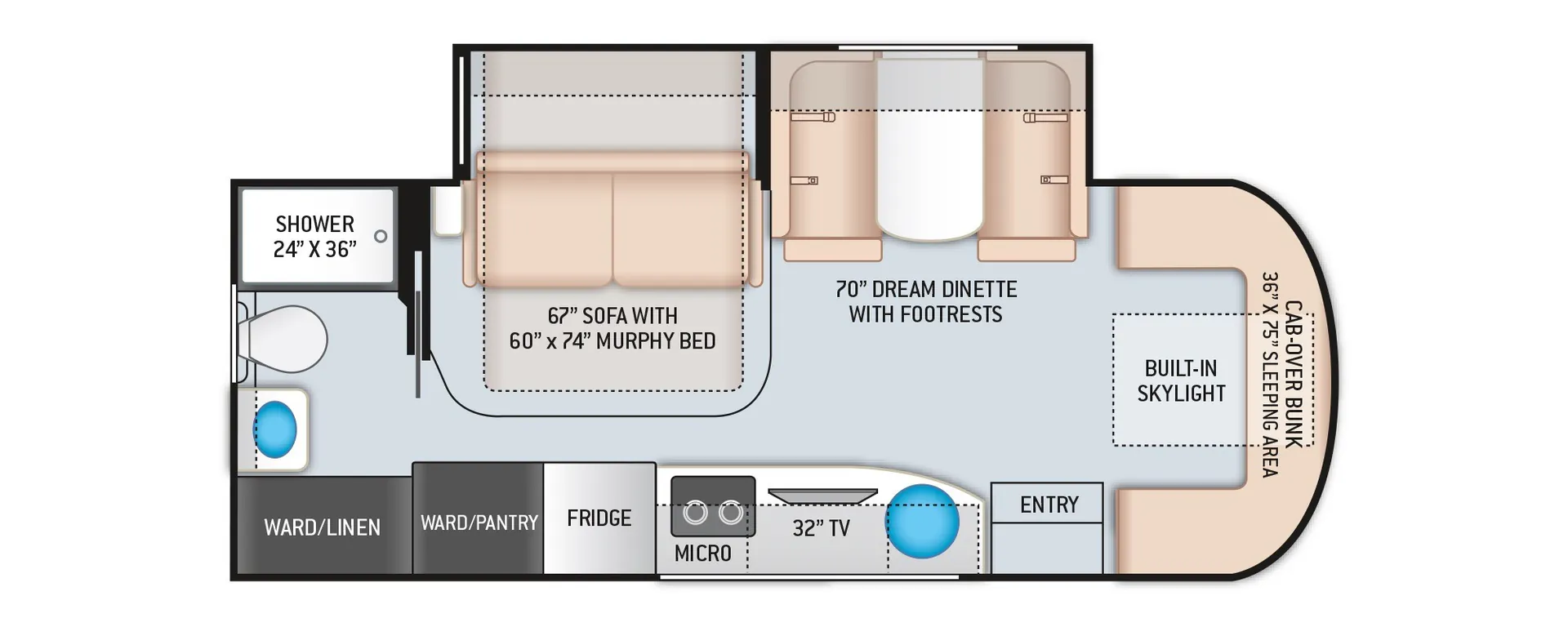 2022 Thor Motor Coach Tiburon 24FB