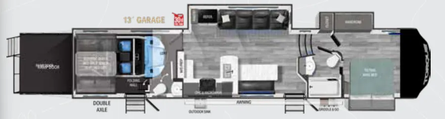 Heartland Torque 371 floor plan