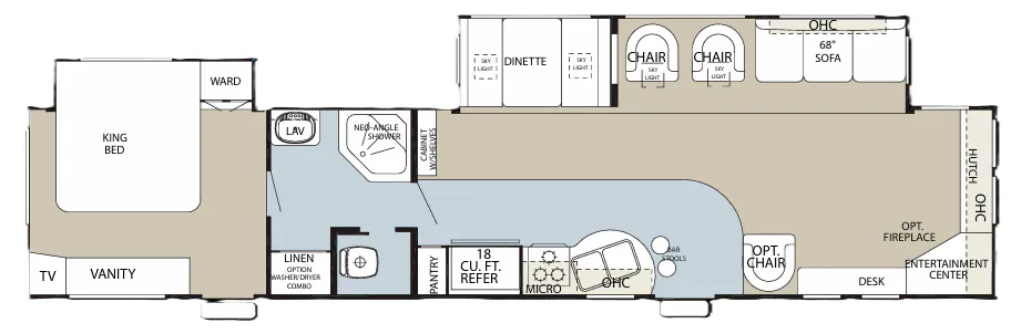Forest River Cherokee 39L floor plan