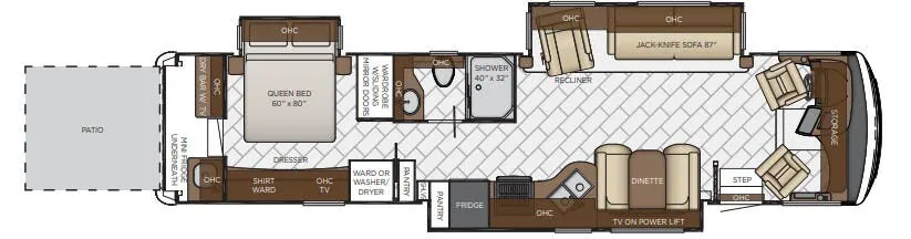 Newmar Canyon Star 3924 floor plan