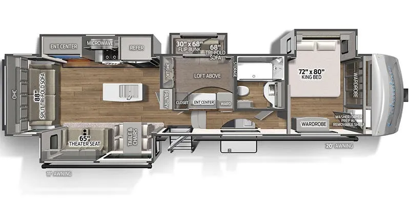 Palomino Columbus 379MB floor plan