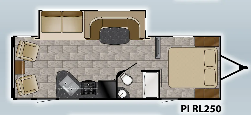 Heartland Pioneer RL250 floor plan