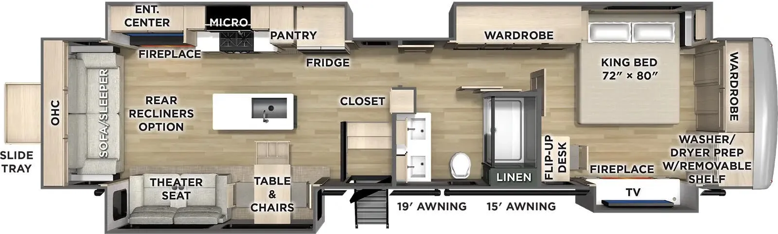 Forest River Puma Grand Mesa 393RL floor plan